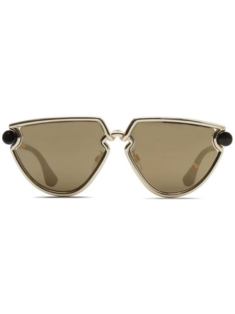 Burberry Clip sunglasses - Gold von Burberry