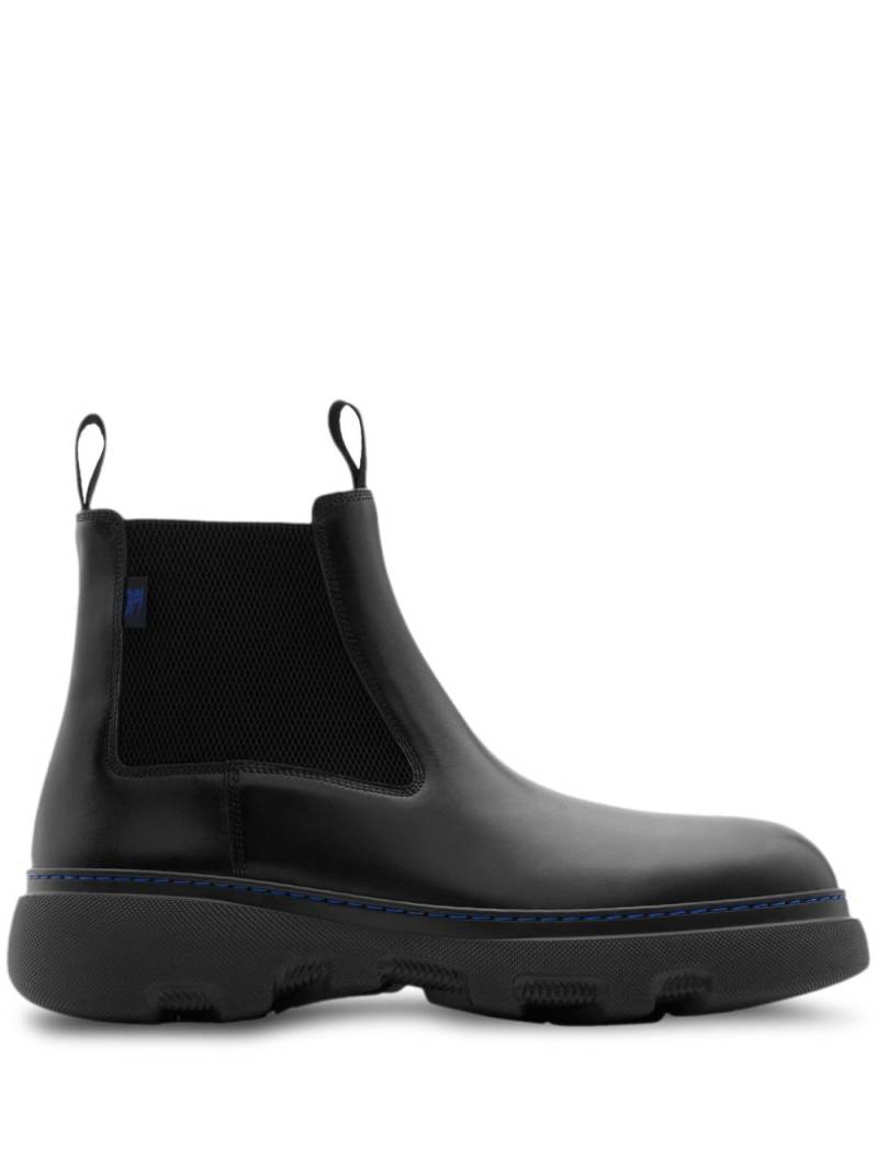 Burberry Creeper leather boots - Black von Burberry