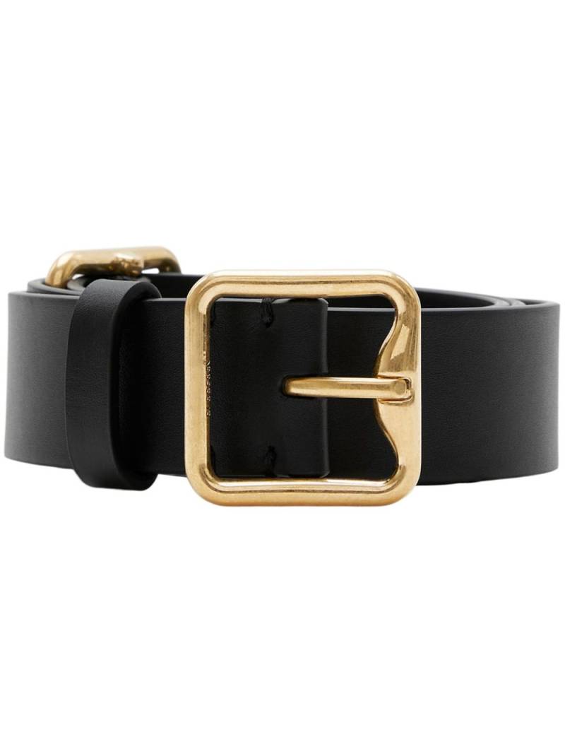 Burberry Double B buckle leather belt - Black von Burberry