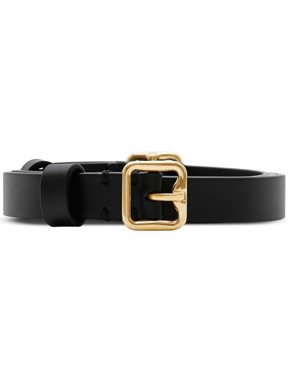 Burberry Double B leather belt - Black von Burberry