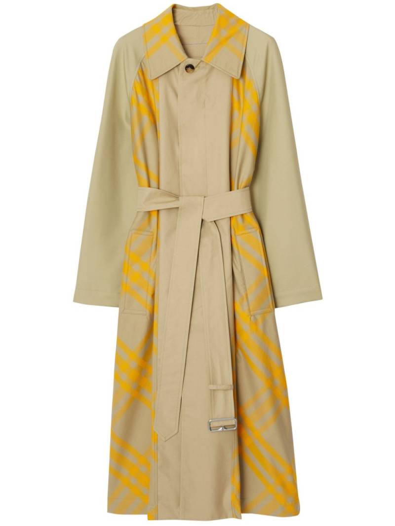 Burberry EKD checked trench coat - Neutrals von Burberry