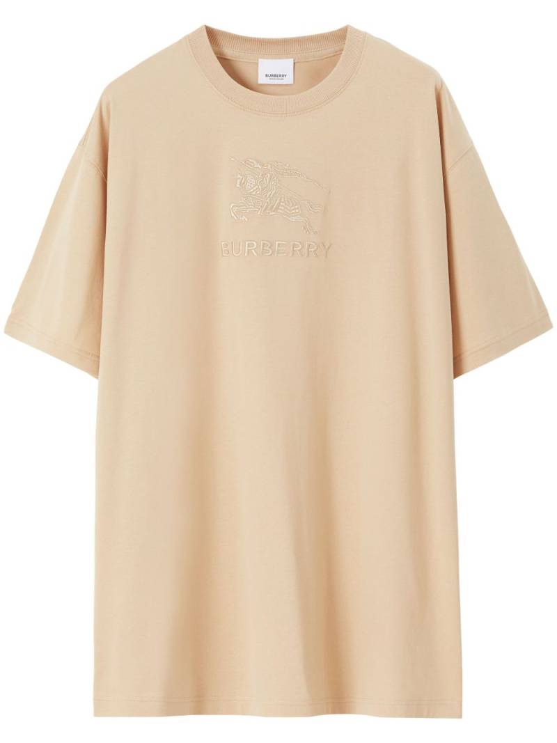 Burberry Equestrian Knight-motif cotton T-shirt - Neutrals von Burberry