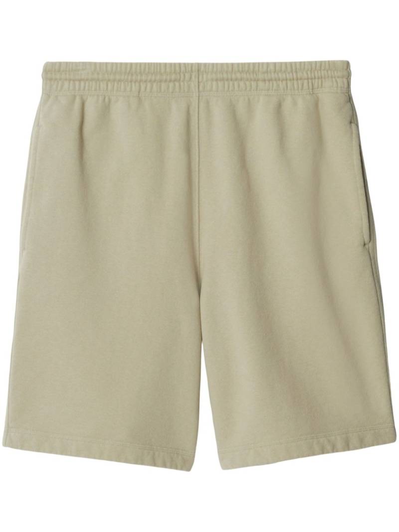 Burberry EKD-appliqué cotton shorts - Neutrals von Burberry