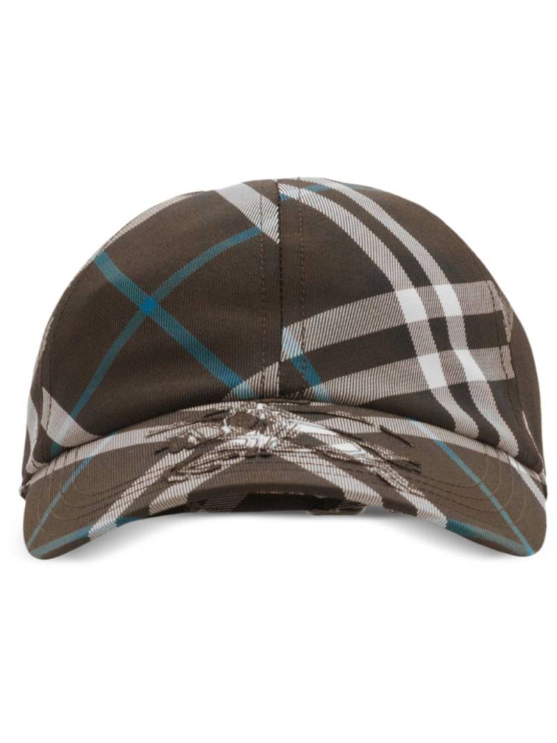 Burberry EKD checked baseball cap - Brown von Burberry