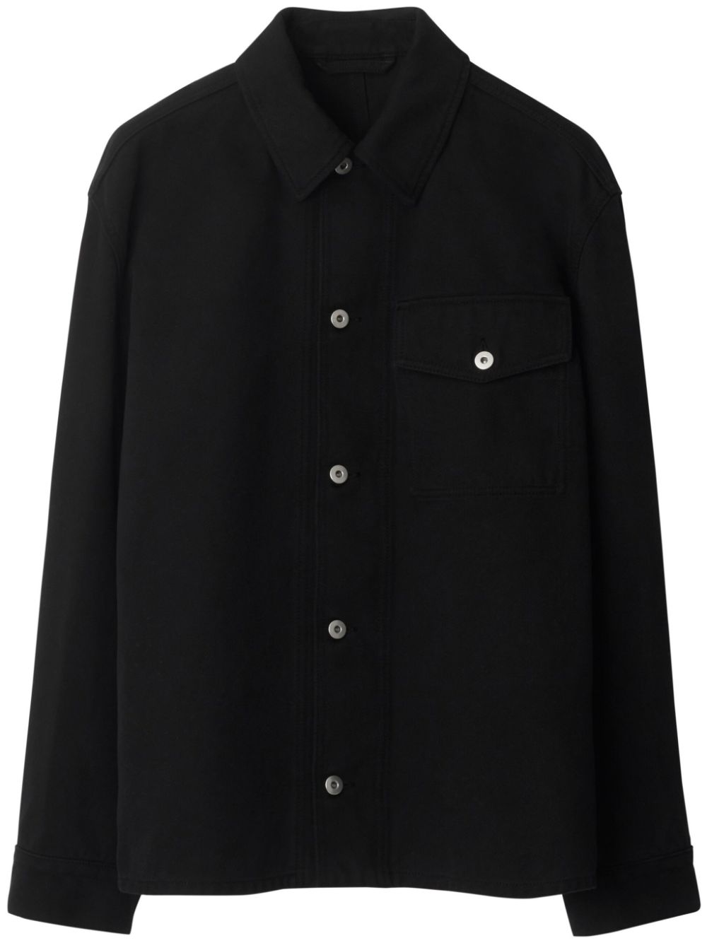 Burberry EKD cotton overshirt jacket - Black von Burberry