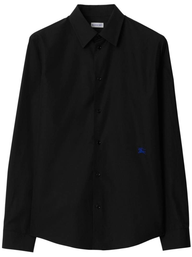 Burberry EKD-embroidered cotton shirt - Black von Burberry