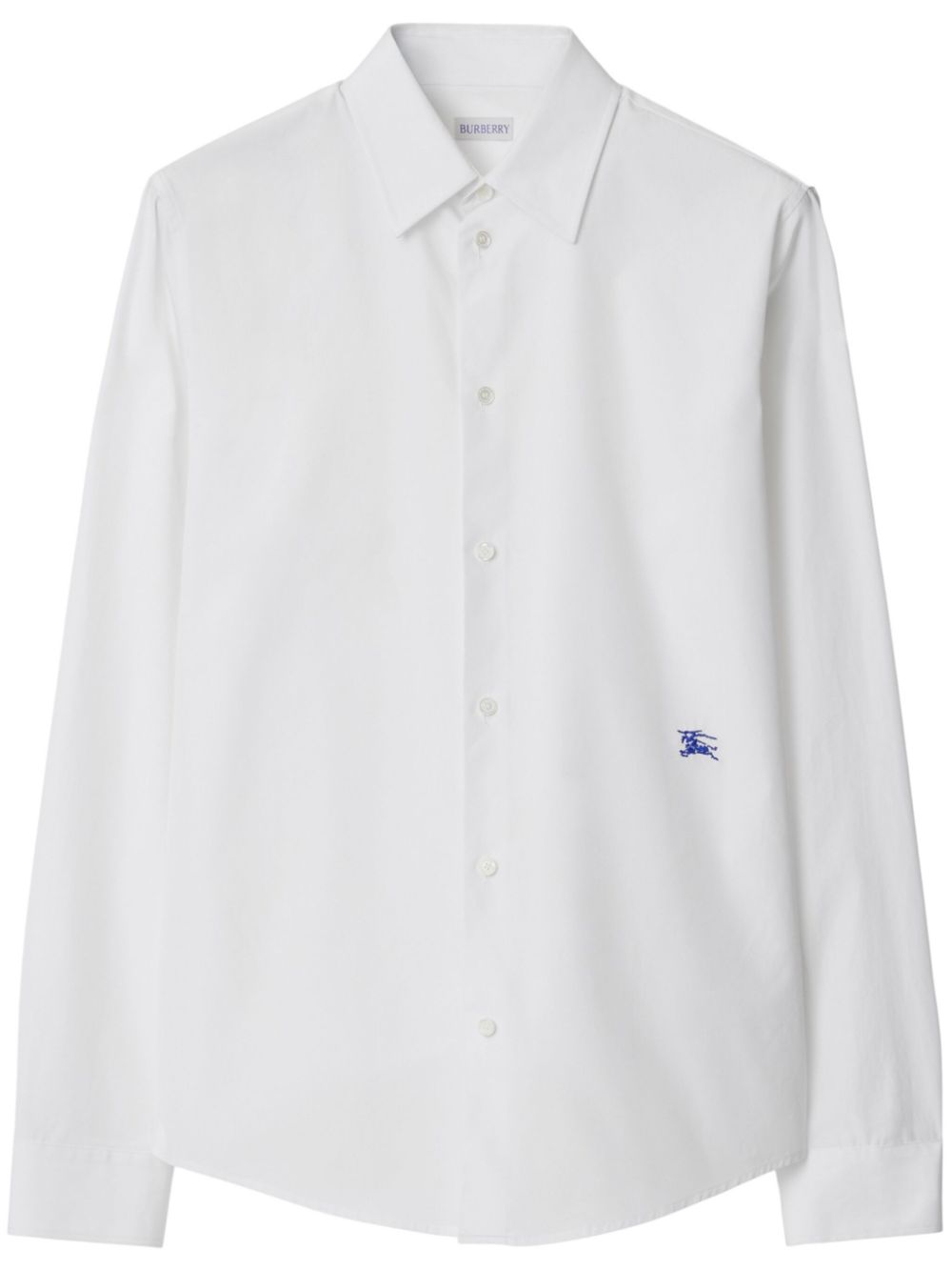 Burberry EKD-embroidered cotton shirt - White von Burberry