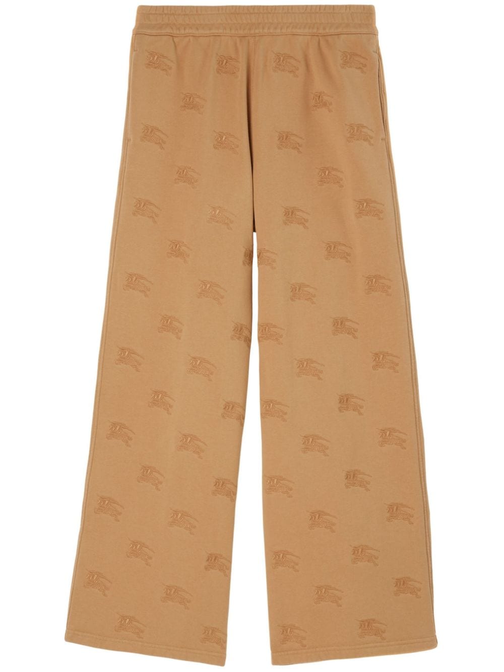 Burberry EKD-embroidered cotton track pants - Neutrals von Burberry