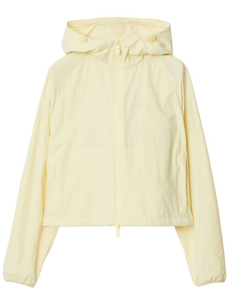 Burberry EKD-embroidered hooded jacket - Yellow von Burberry