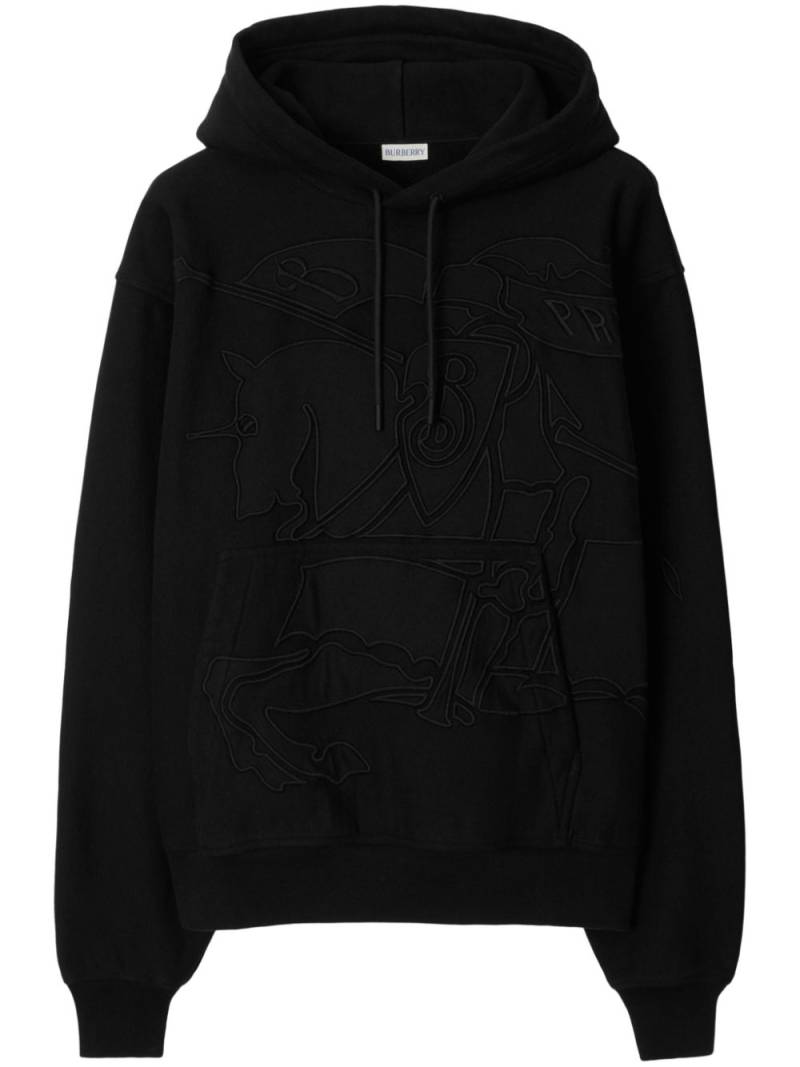 Burberry EKD-embroidered hoodie - Black von Burberry