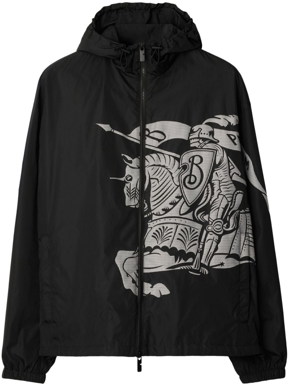 Burberry EKD lightweight hooded jacket - Black von Burberry