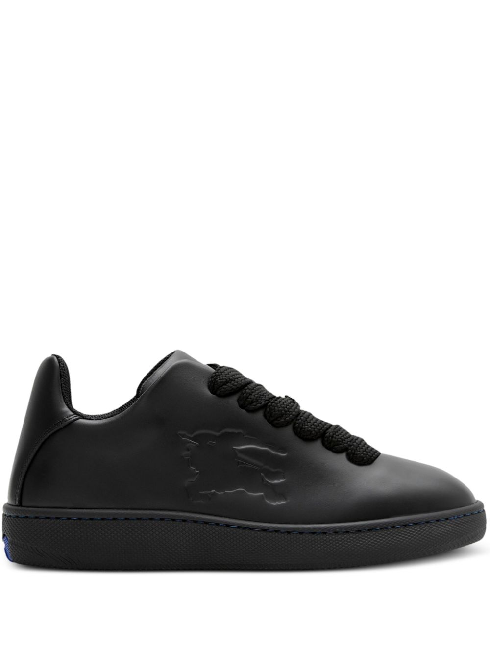 Burberry Box logo-embossed leather sneakers - Black von Burberry