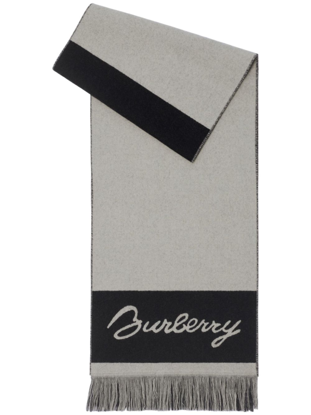 Burberry EKD logo wool scarf - Neutrals von Burberry