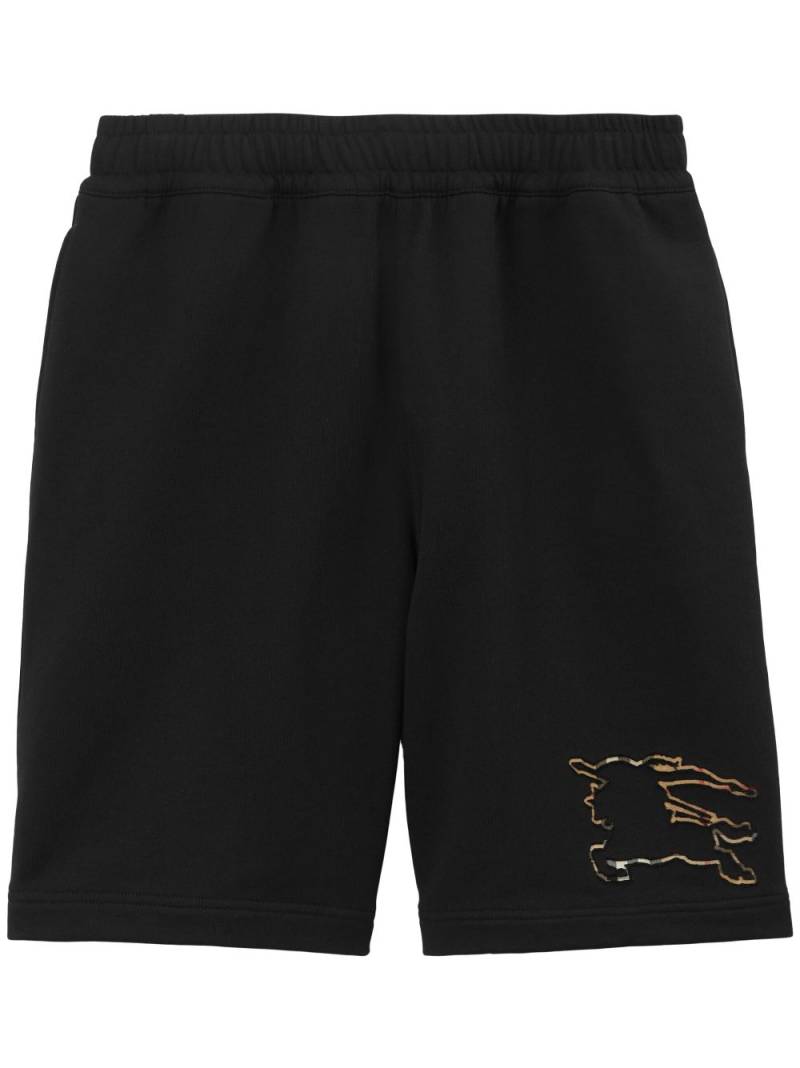 Burberry EKD-motif cotton shorts - Black von Burberry