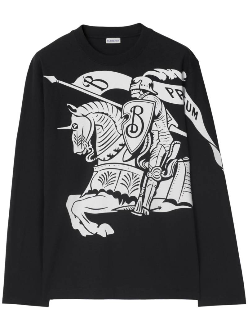 Burberry EKD-print cotton sweatshirt - Black von Burberry