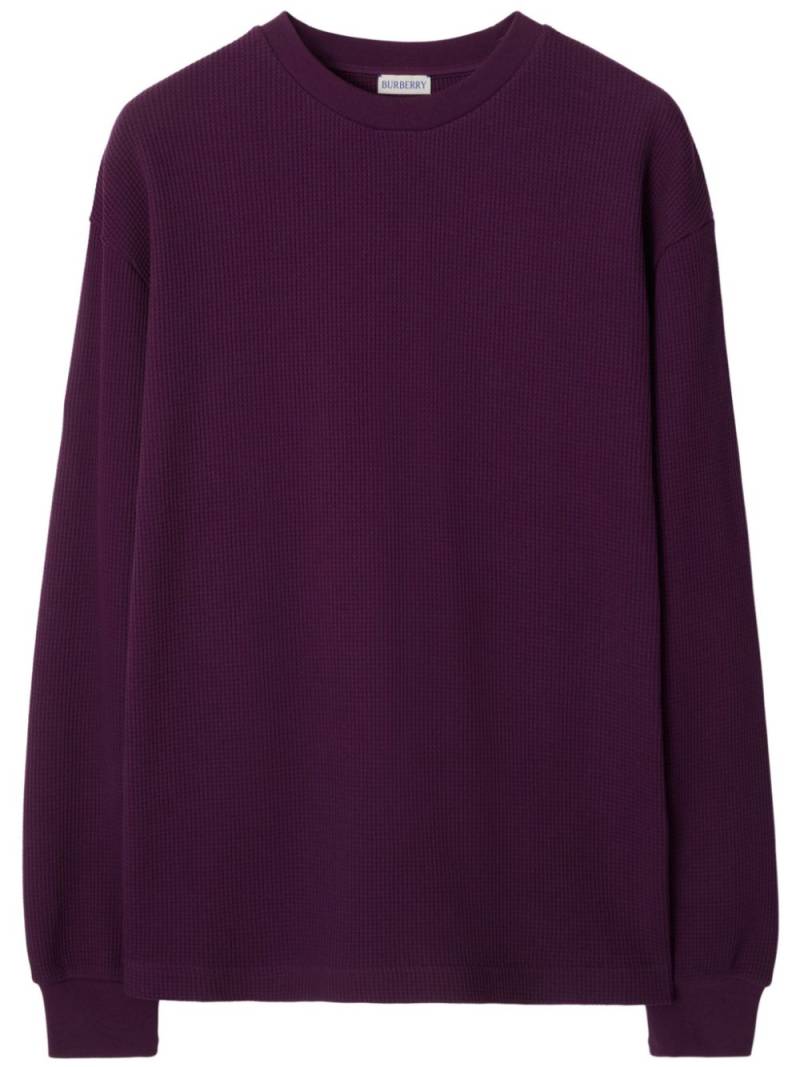 Burberry EKD-print cotton sweatshirt - Purple von Burberry