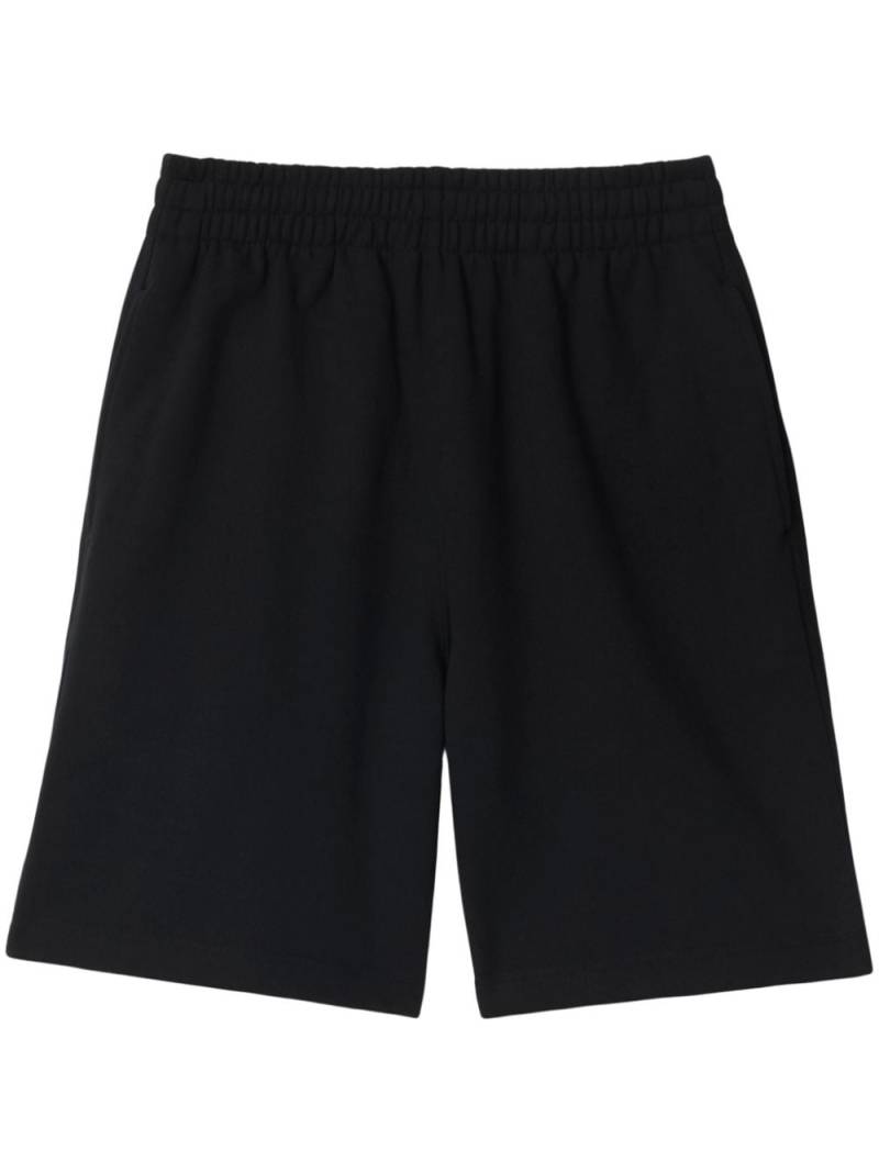 Burberry EKD straight-leg cotton shorts - Black von Burberry