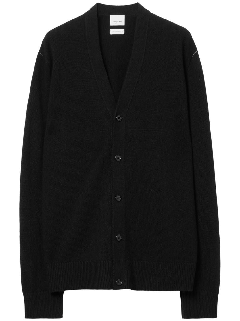 Burberry Equestrian-Knight cashmere cardigan - Black von Burberry