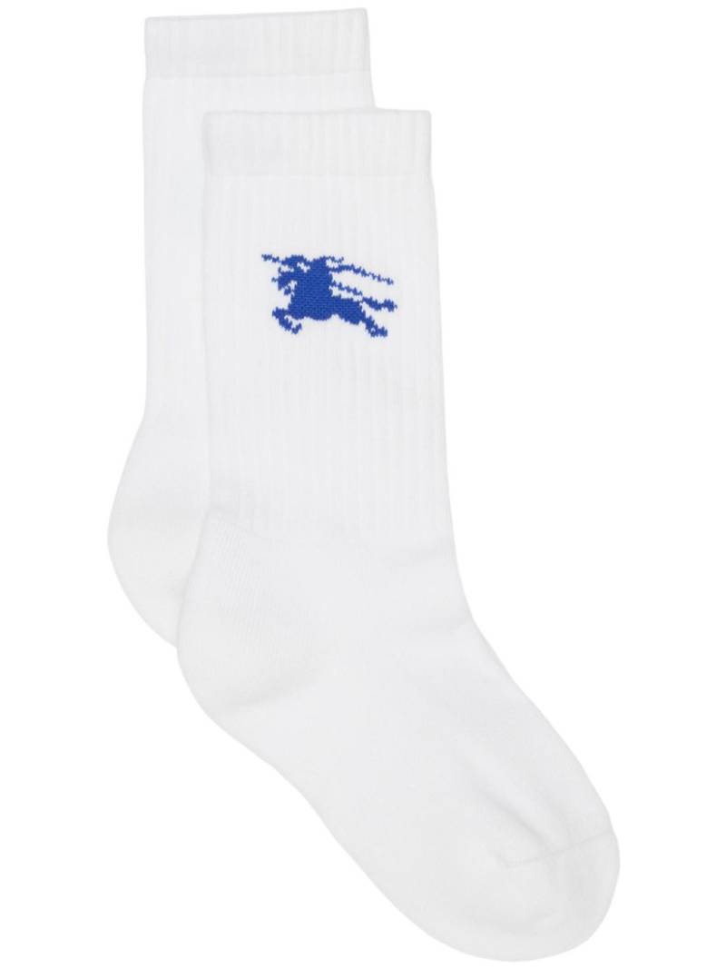 Burberry Equestrian Knight crew socks - White von Burberry