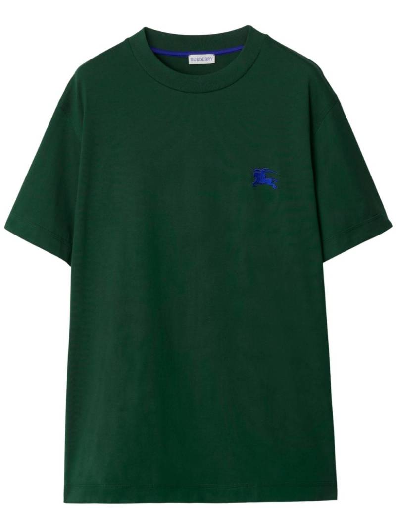 Burberry Equestrian Knight-embroidered cotton T-shirt - Green von Burberry