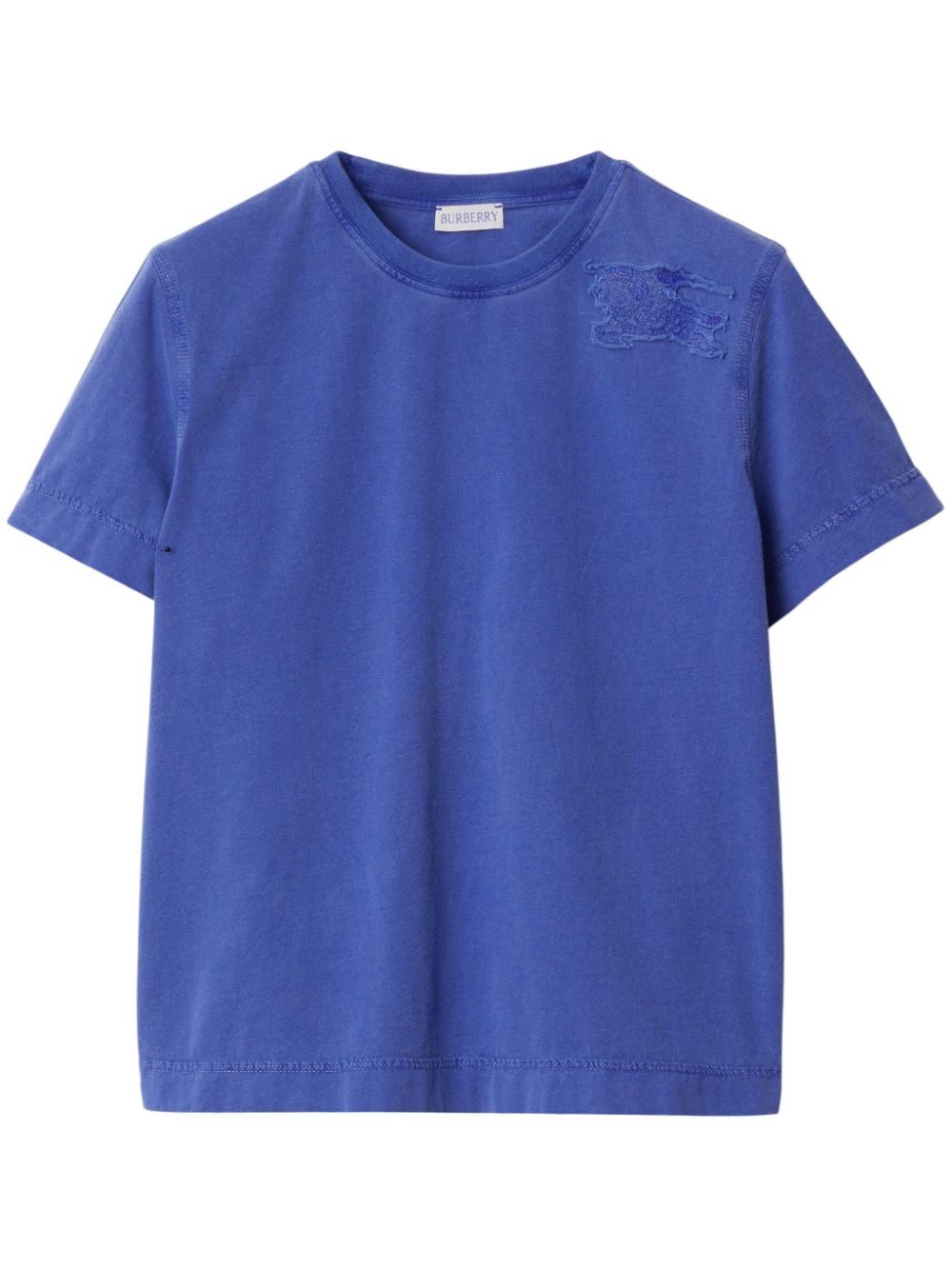 Burberry Equestrian Knight-patch cotton T-shirt - Blue von Burberry