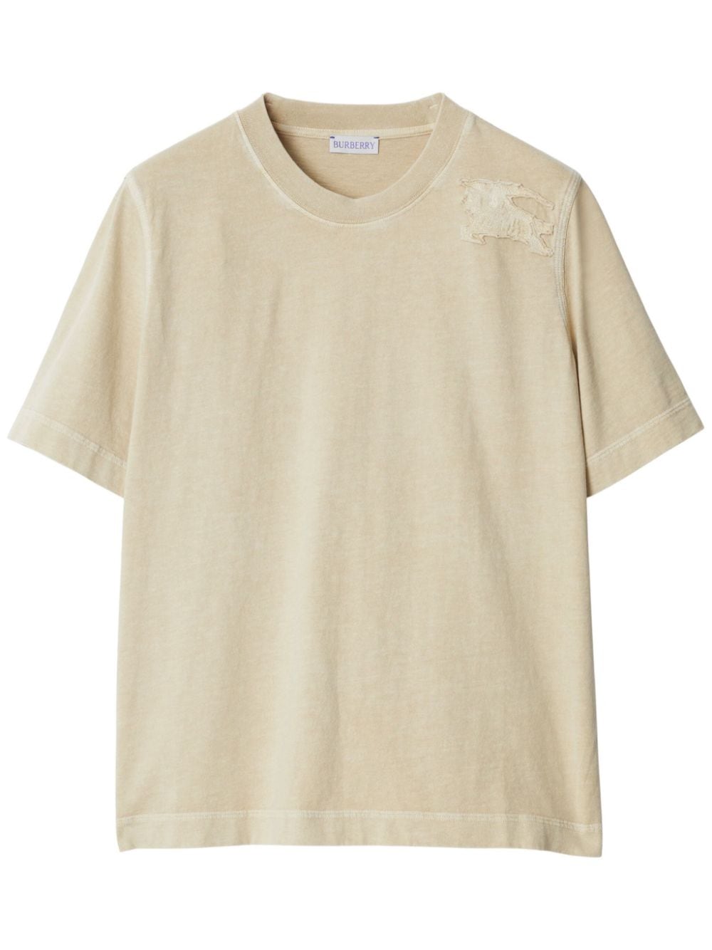 Burberry Equestrian Knight-patch cotton T-shirt - Neutrals von Burberry