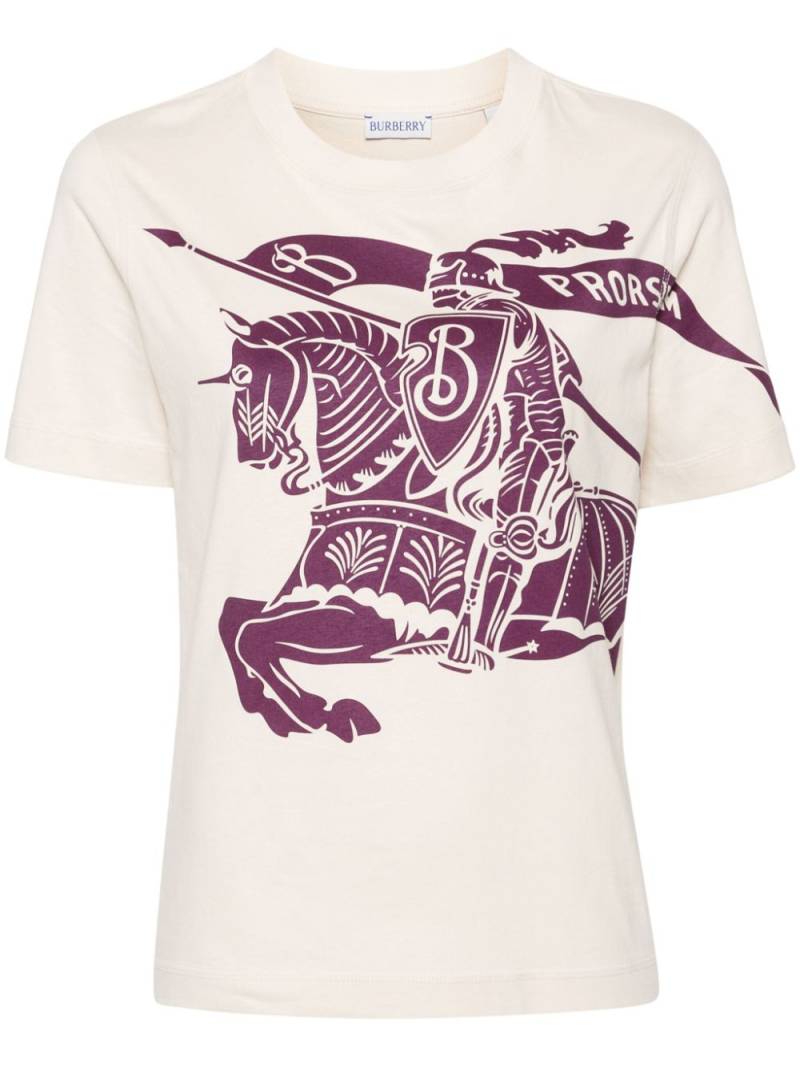 Burberry Equestrian Knight-print T-shirt - Neutrals von Burberry