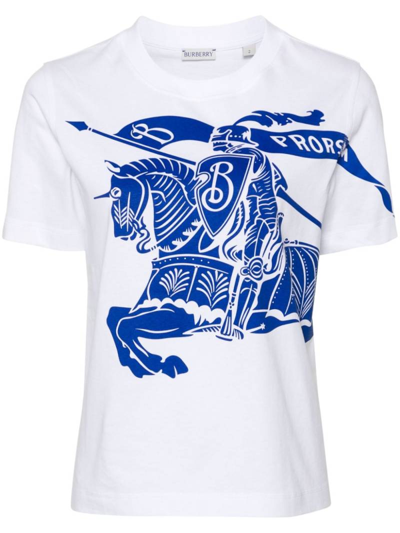 Burberry Equestrian Knight-print T-shirt - White von Burberry