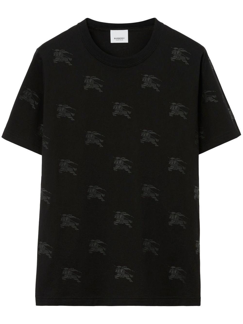 Burberry Equestrian-Knight print cotton T-shirt - Black von Burberry