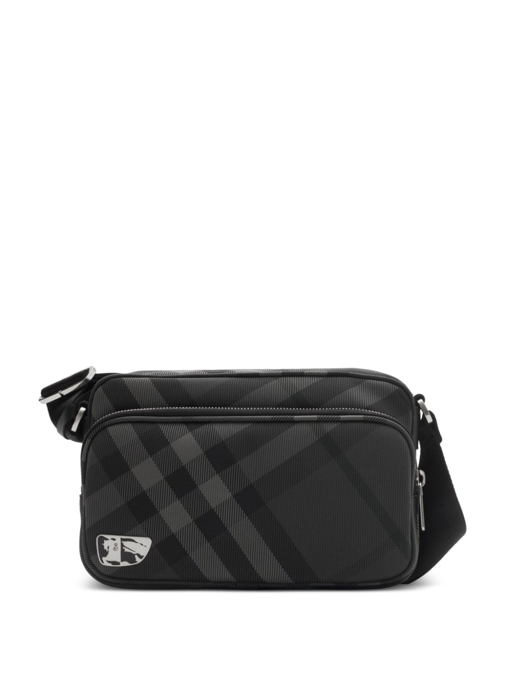 Burberry Grid messenger bag - Grey von Burberry