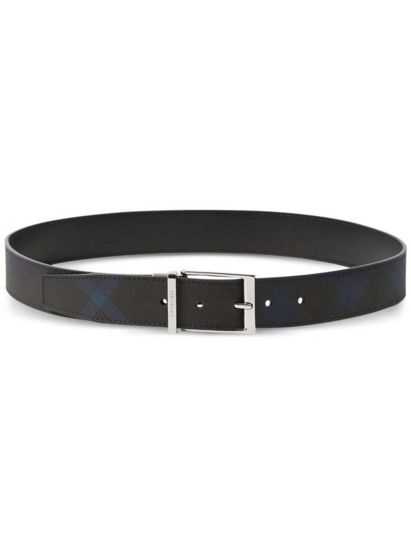 Burberry London check leather belt - Black von Burberry