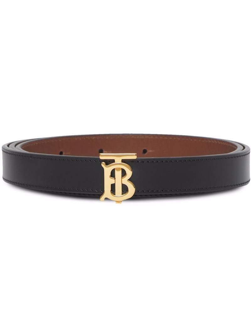 Burberry Monogram-buckle reversible leather belt - Black von Burberry