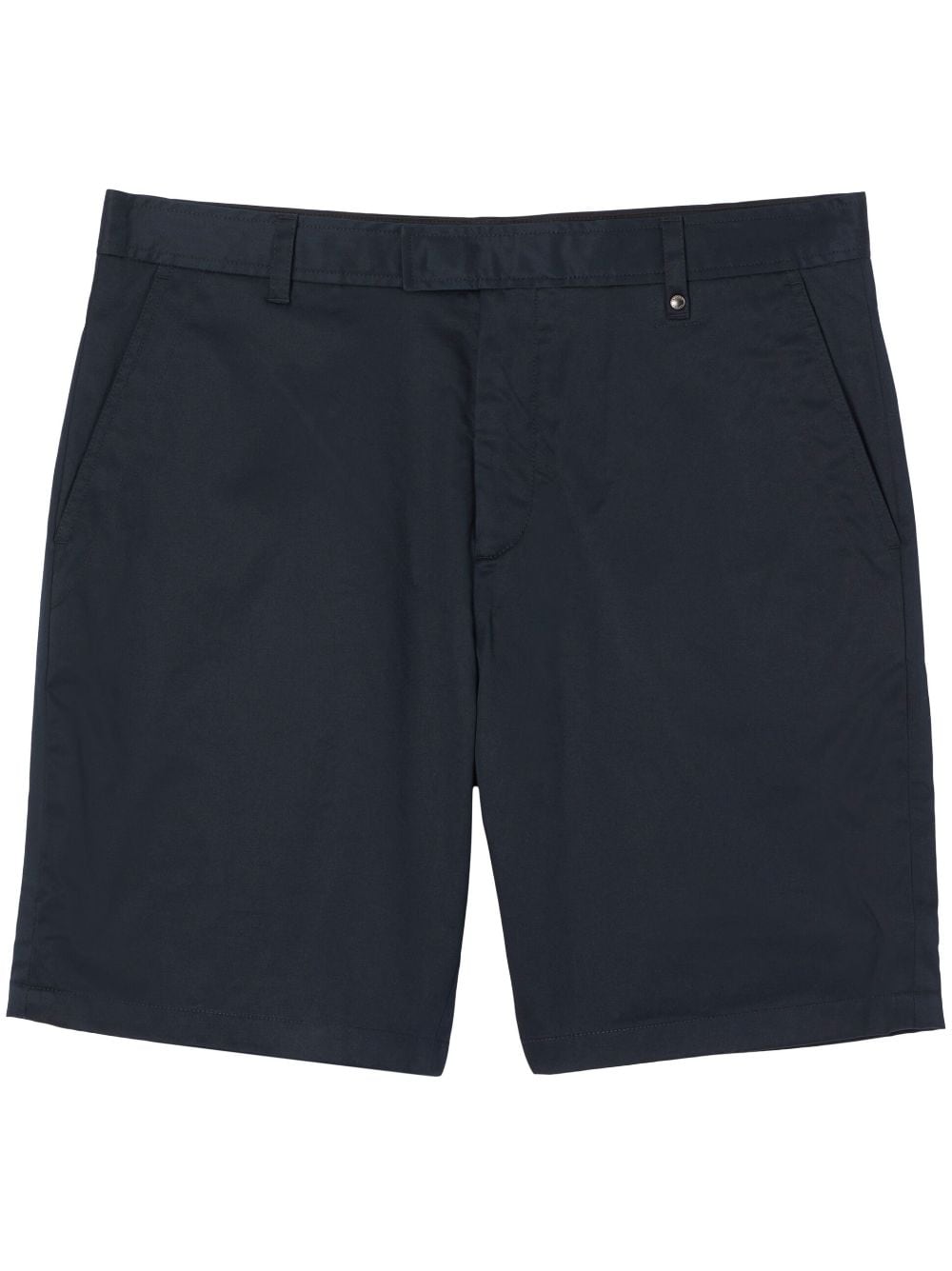 Burberry Monogram-embroidered cotton shorts - Blue von Burberry