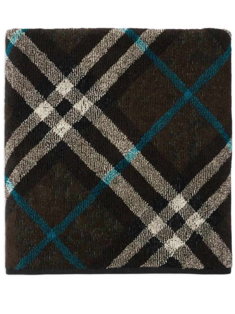 Burberry Nova Check cotton towel (170cm x 105cm) - Black von Burberry