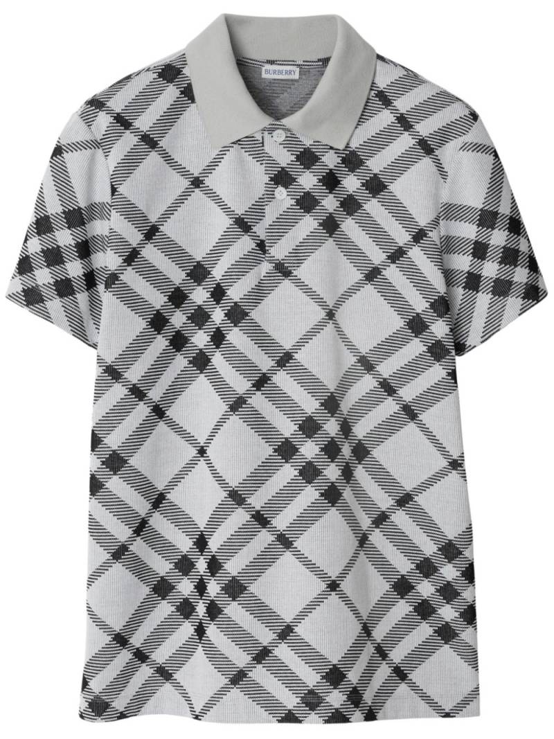 Burberry Nova Check polo shirt - White von Burberry