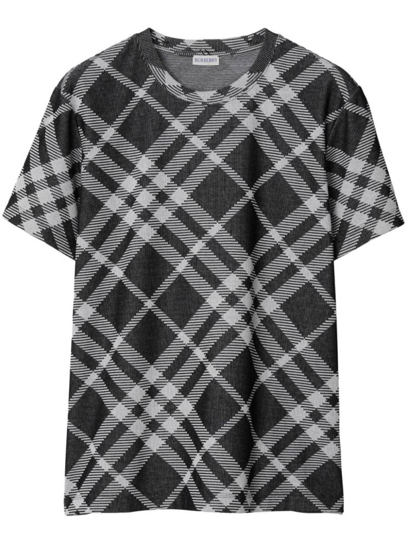 Burberry Nova Check short-sleeve T-shirt - Black von Burberry