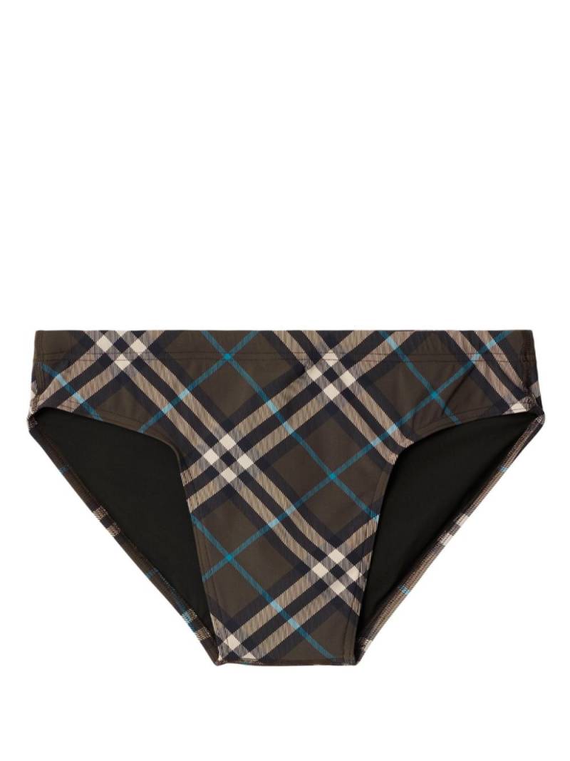 Burberry Nova Check swimming trunks - Brown von Burberry