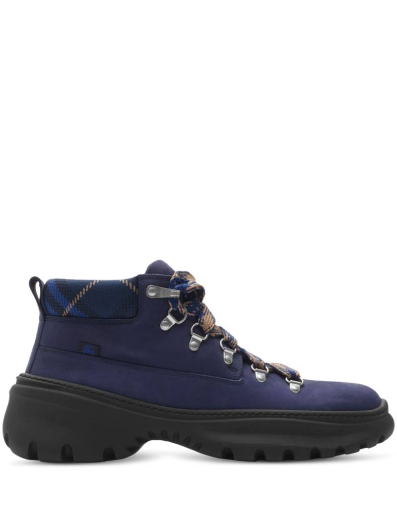 Burberry Nubuck Scoot Hike Boots​ - Blue von Burberry