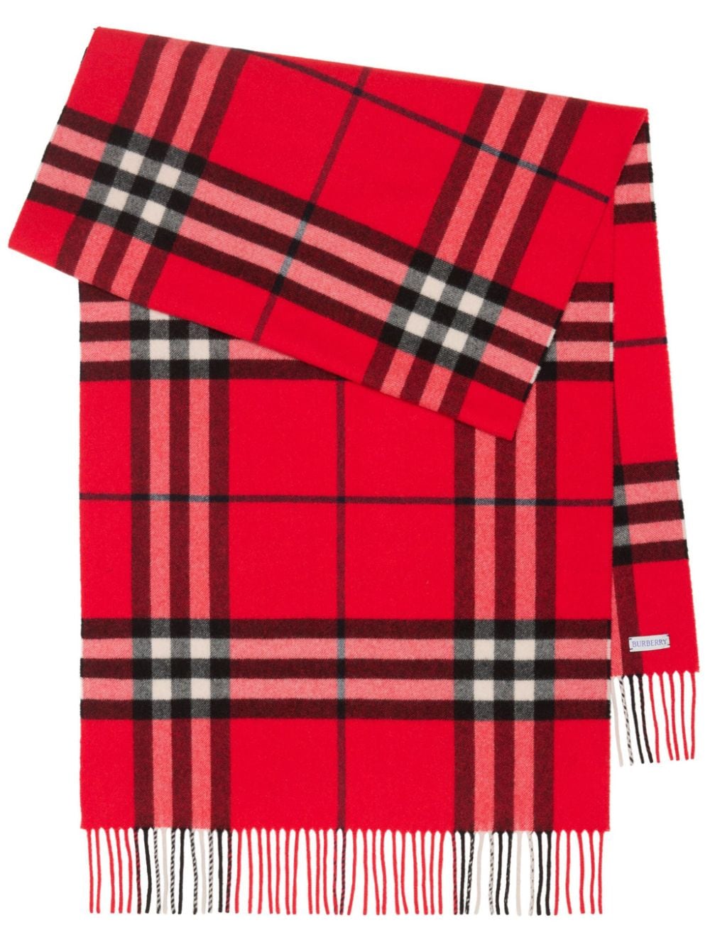 Burberry Vintage Check cashmere scarf - Red von Burberry