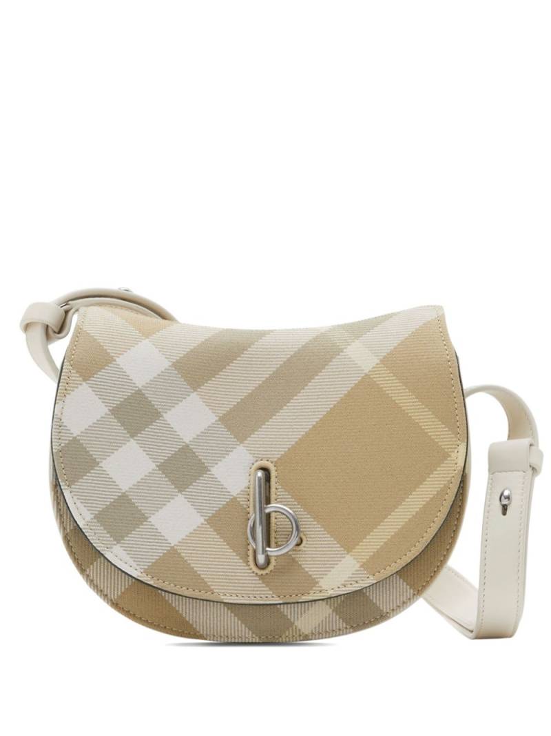 Burberry Rocking Horse check-pattern crossbody bag - Brown von Burberry