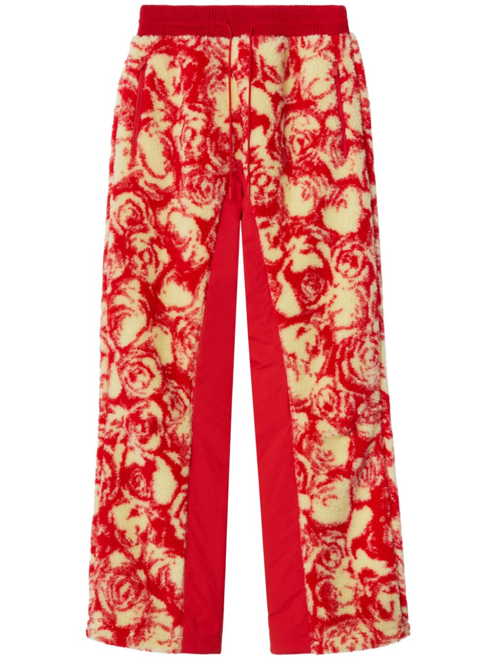 Burberry Rose fleece track pants - Red von Burberry