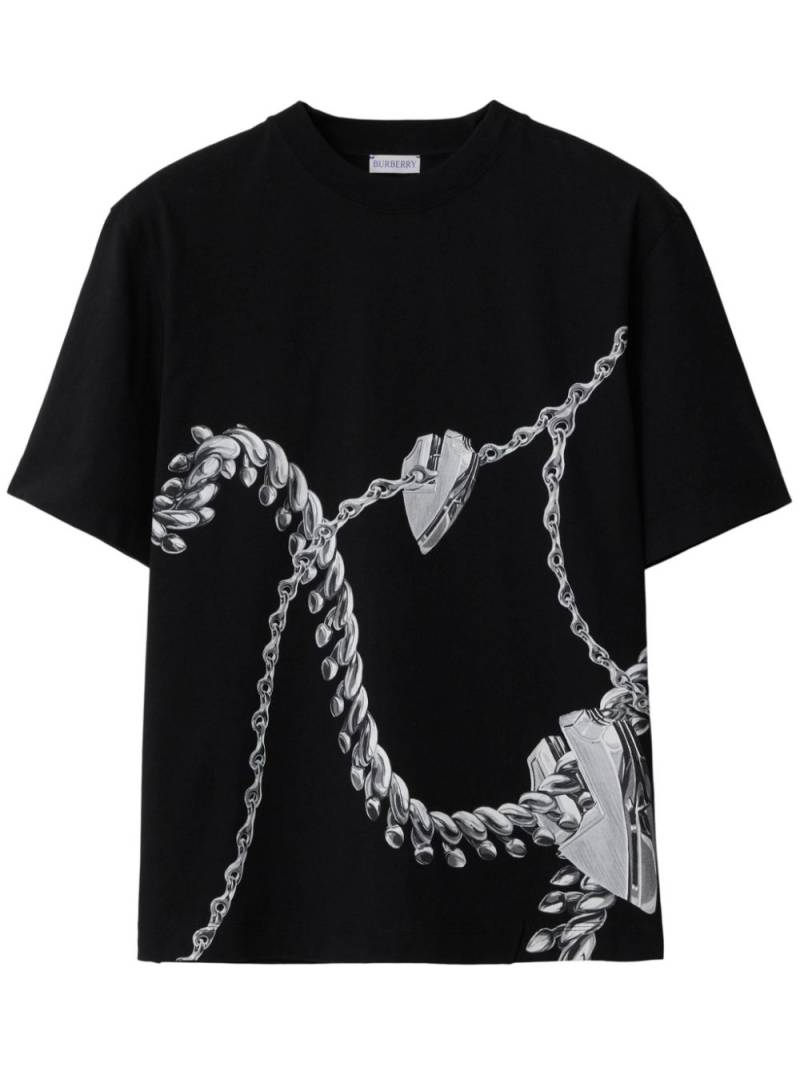 Burberry Shield Hardware cotton T-shirt - Black von Burberry