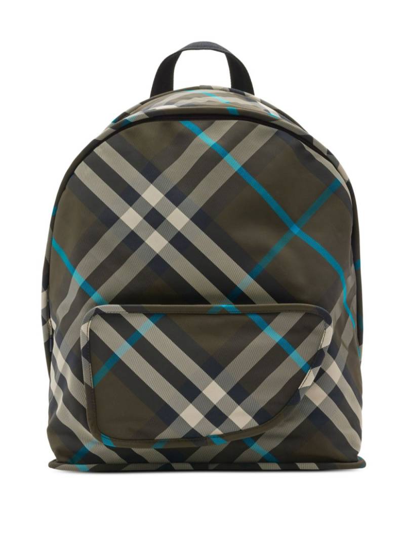 Burberry Shield checked backpack - Green von Burberry