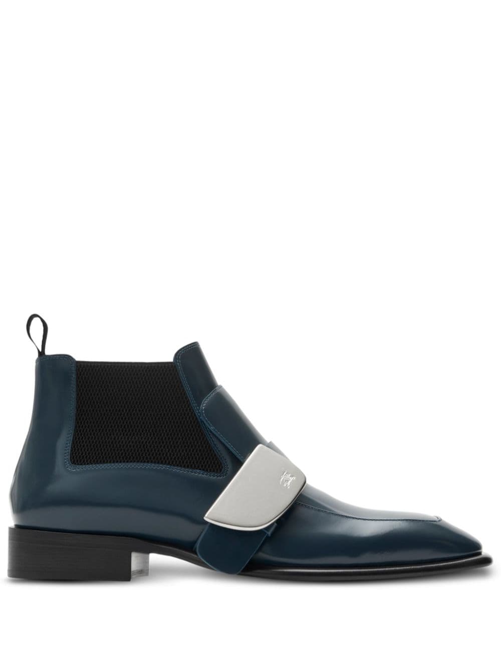 Burberry Shield leather Chelsea boots - Blue von Burberry