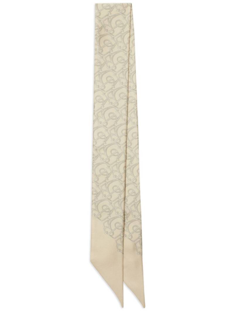 Burberry Skinny B Charm scarf - Neutrals von Burberry