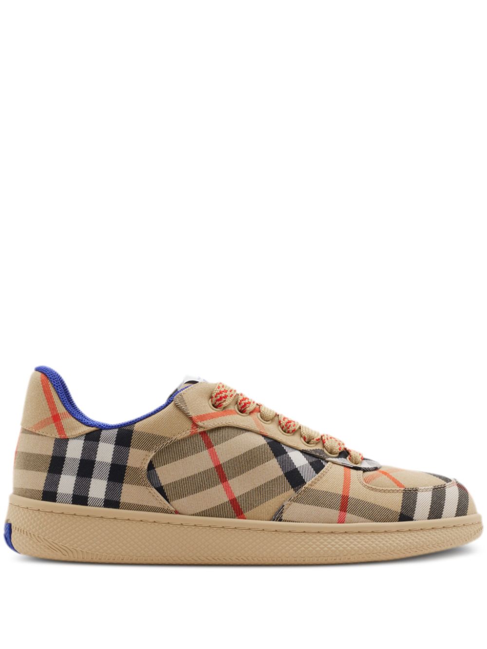 Burberry Terrace checked canvas sneakers - Neutrals von Burberry