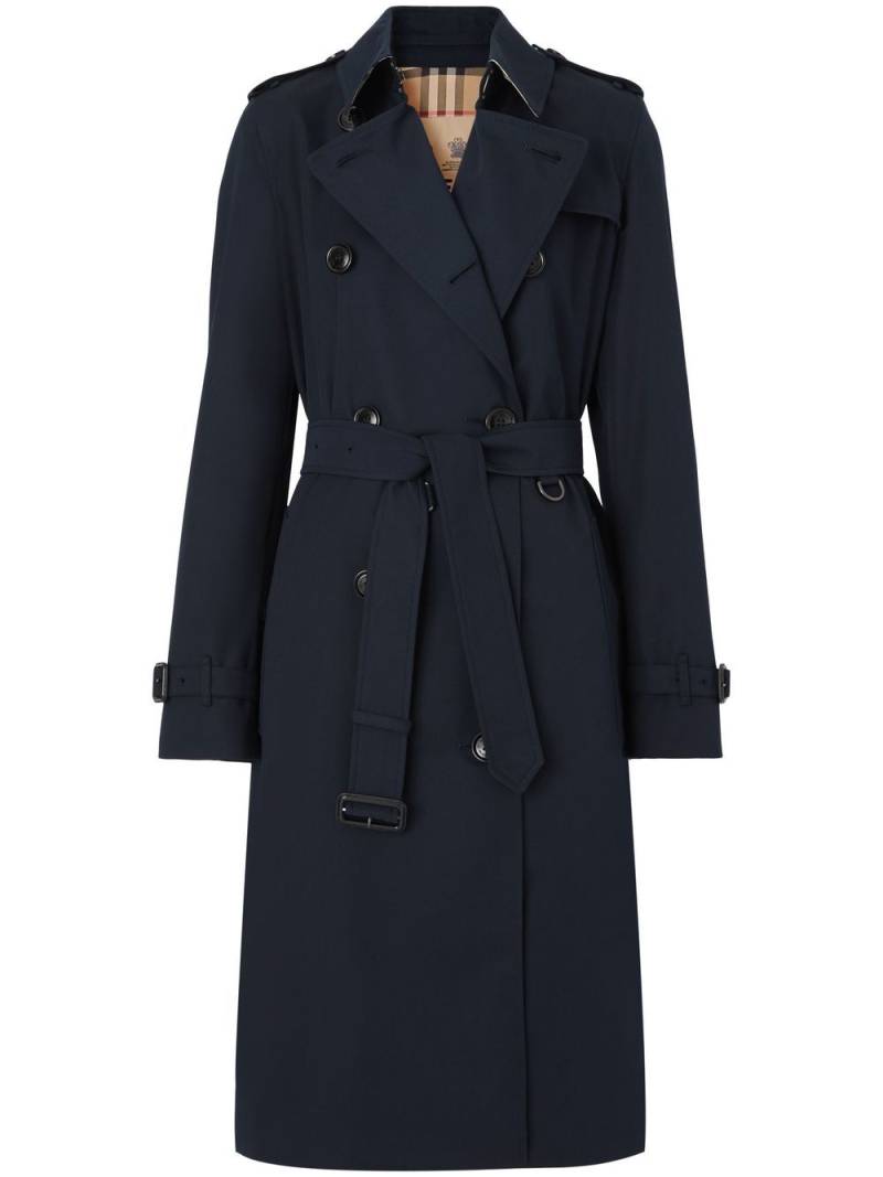 Burberry The Long Kensington Heritage trench coat - Blue von Burberry