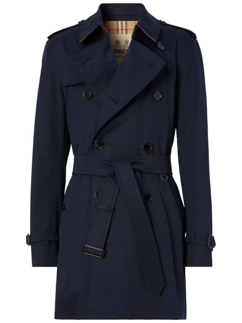 Burberry The Short Kensington Heritage trench coat - Blue von Burberry