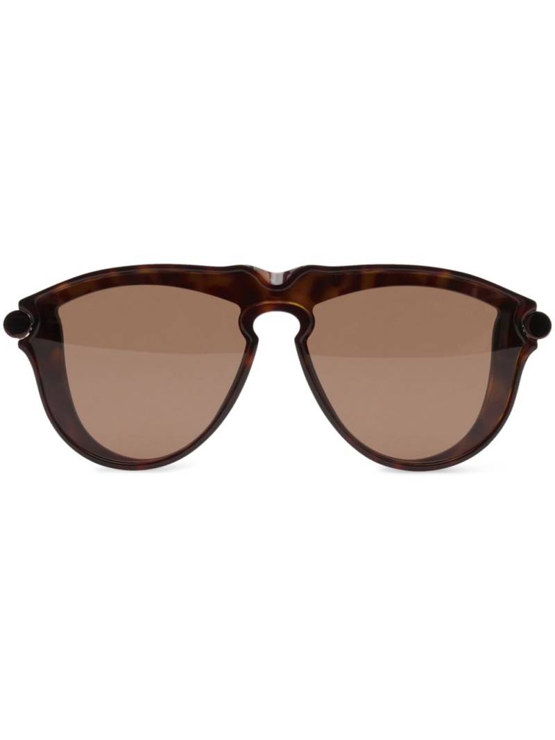 Burberry Tubular pilot-frame sunglasses - Brown von Burberry