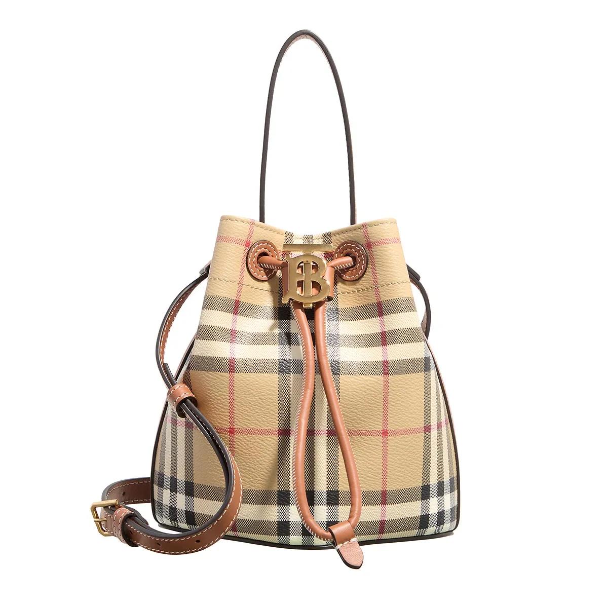 Burberry Umhängetasche - Drawstring Bucket Bag - Gr. unisize - in Braun - für Damen von Burberry